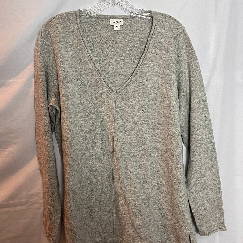 Women's J.Crew Factory Grey V neck Sweater Size M